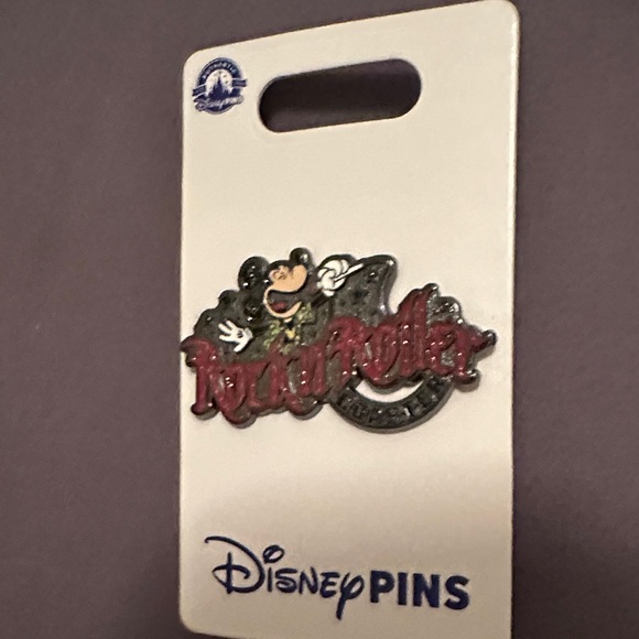 Disney Rock 'n' Roller Coaster Pin with Red and Black Accents - Picture 2 of 3